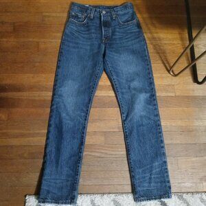 LEVI'S 501 original fit jeans in dark wash (waist 13in)